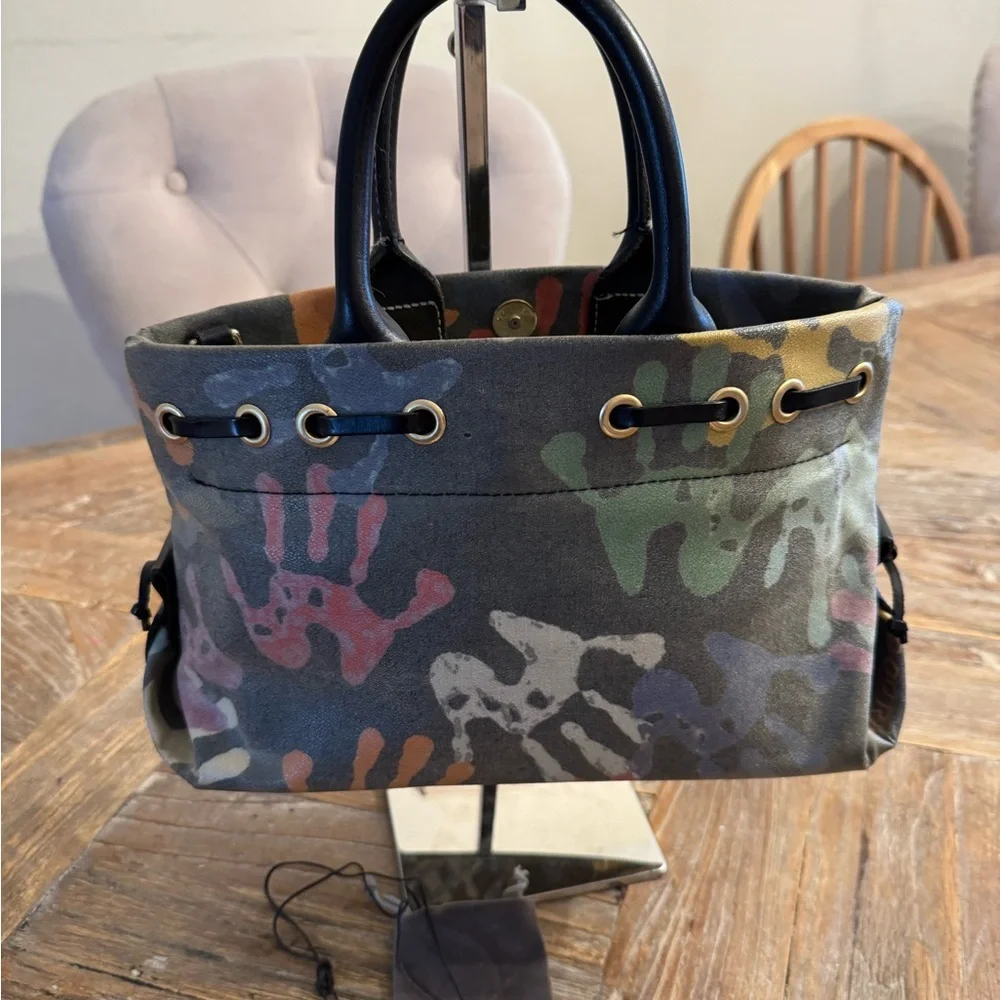 Dooney & Bourke Multicolor Handprint Bag Bundle